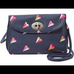 Fossil heart crossbody purse